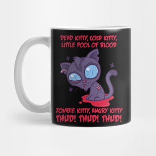 Dead Cold Angry Zombie Kitty Mug